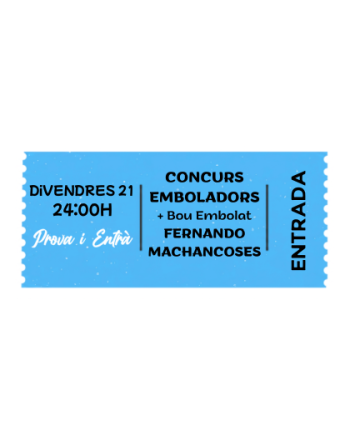 Concurs Emboladors DIVENDRES 21