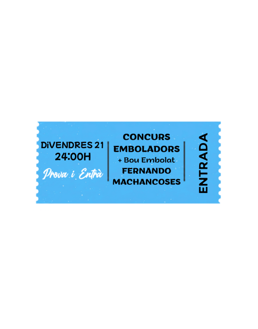 Concurs Emboladors DIVENDRES 21